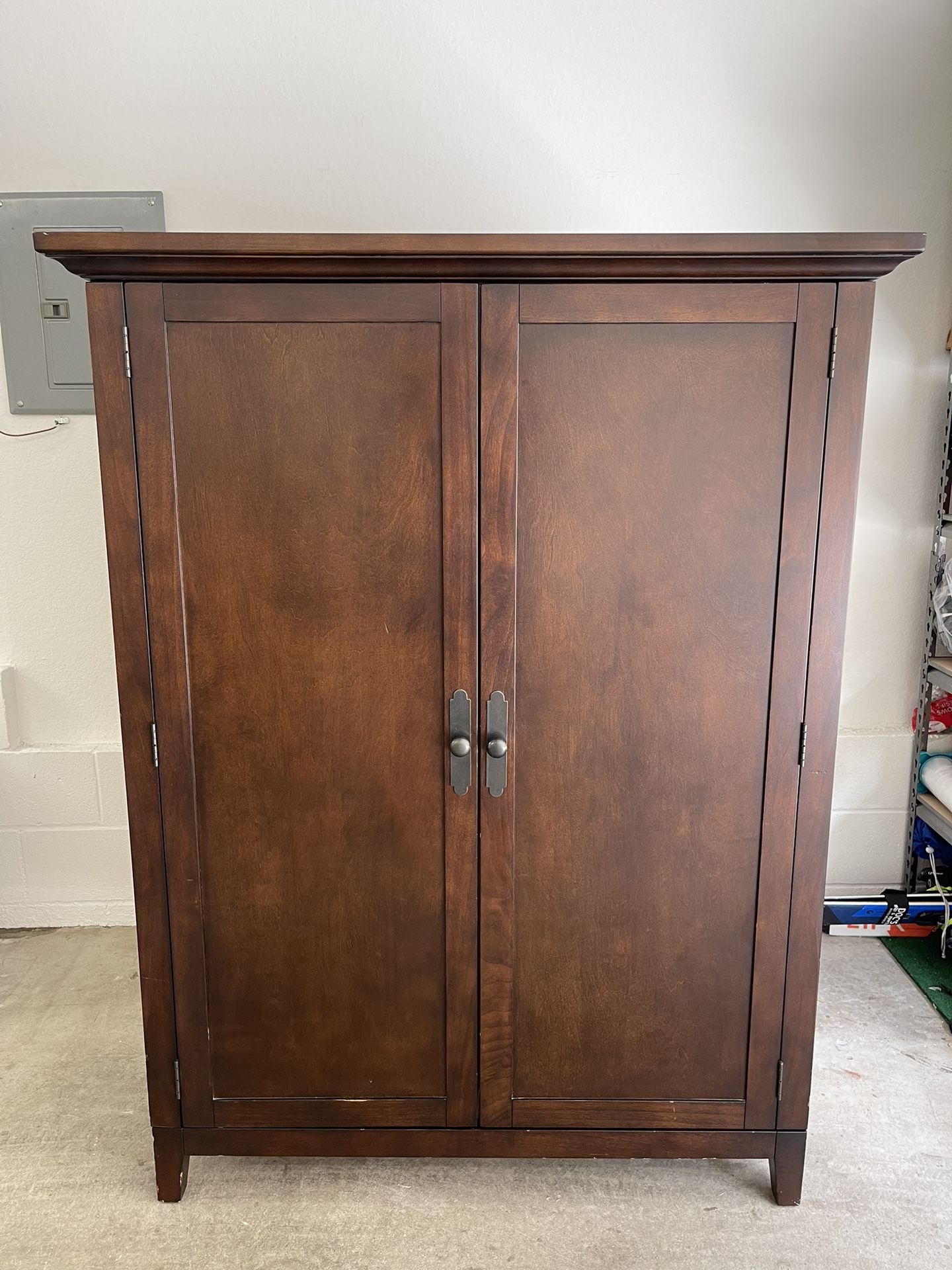 Pottery Barn Linden Media TV Armoire Cabinet