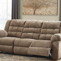 Workhorse Cocoa Reclining Sofa

