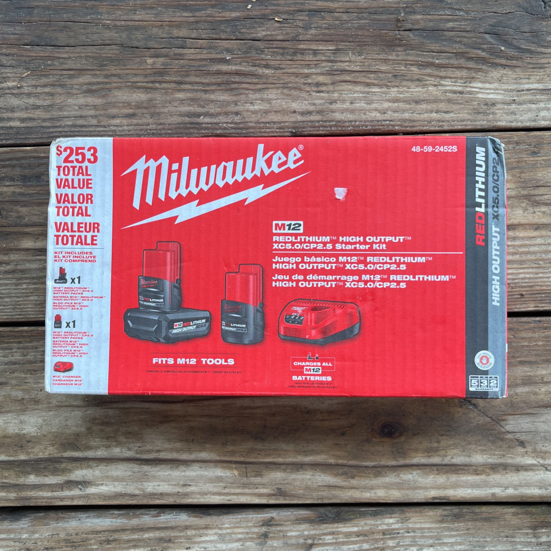 Milwaukee M12 Hight Output (2.5 & 5.0)
