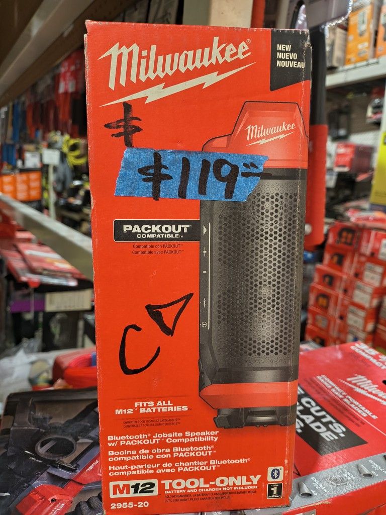 Milwaukee M12 Bluetooth Speaker $119
