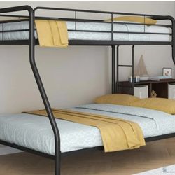Twin Full Bunk Bed With Free Mattress 