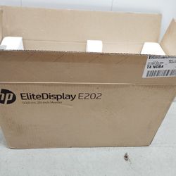 HP EliteDisplay E202 20 inch LCD Monitor - Black Gaming Monitor Slim Hdmi