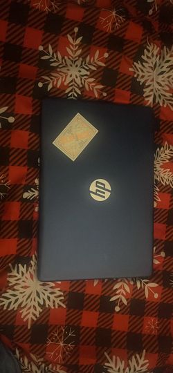 Blue HP stream 14 laptop