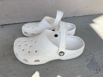 White Crocs Classic Clogs