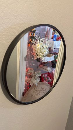 Asymmetric Wall Mirror Black Frame