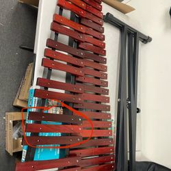 Flawed-See Description, Portable Xylophone With Mallets and Carrying Bag