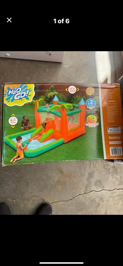  Kids Tropical Outdoor Inflatable Mega Bouncer