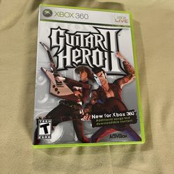 Xbox 360 guitar hero II game