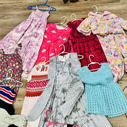 Big Bundle Girls Dresses Various Types Size 6-9 Years