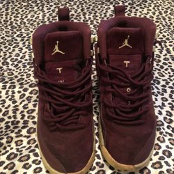 Maroon Jordan 12 Size 7