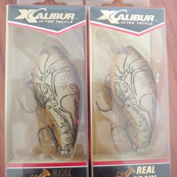 XCalibur Real Craw Series Silent XCS Square Lip Crankbait - 2 Packs - NOS - Discontinued