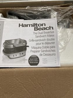 Hamilton Beach Duel Sandwich Maker