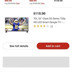 32 Inch TCL Smart Tv