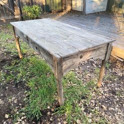 Old Rustic Oak Wood table 