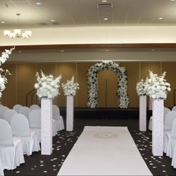White Flower Wedding Arch