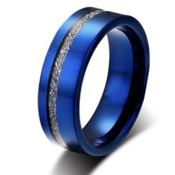 R278- Beautiful Titanium Men Ring!