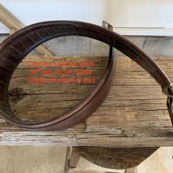 $10 A Leather Contour Girth 50”ago Triple Elastic