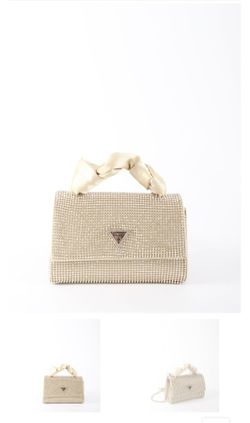 Guess Lua Mini Crossbody Bag Gold