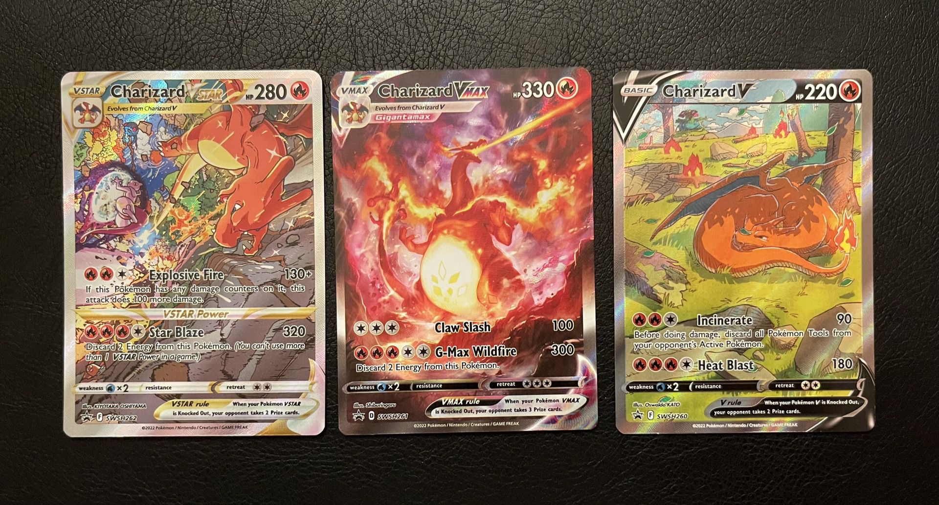 TCG Pokémon Cards Charizard Lot Of 3