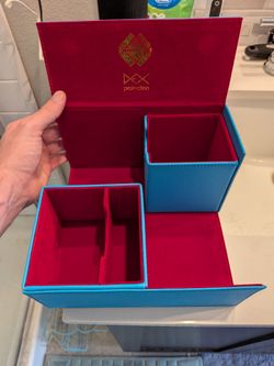 Dex Creation Aqua blue 2-sided deck box