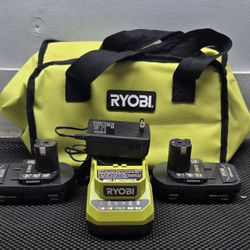 Ryobi  Battery  And  Charger 