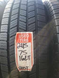 (2)245/75/16 LT Firestone Tire Pair
