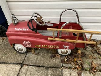 Metal Pedal Fire Truck