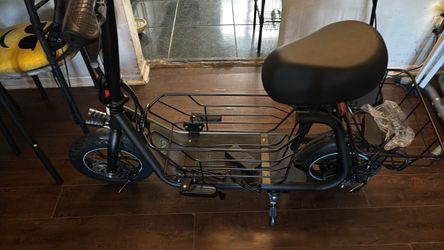Electric Scooter Bike with Basket
