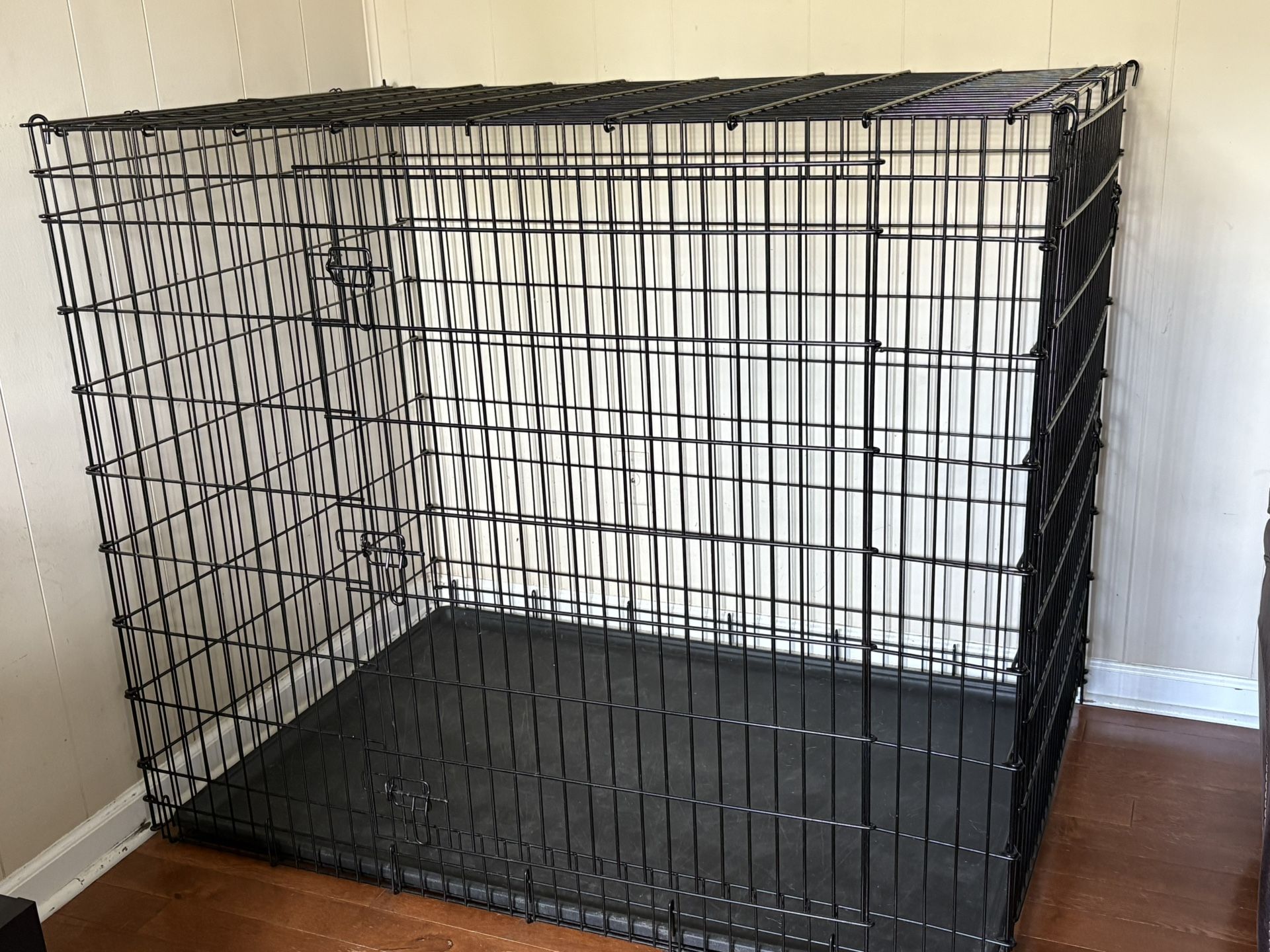 Double Door 54-Inch Dog Crate for XXL Dogs Breeds