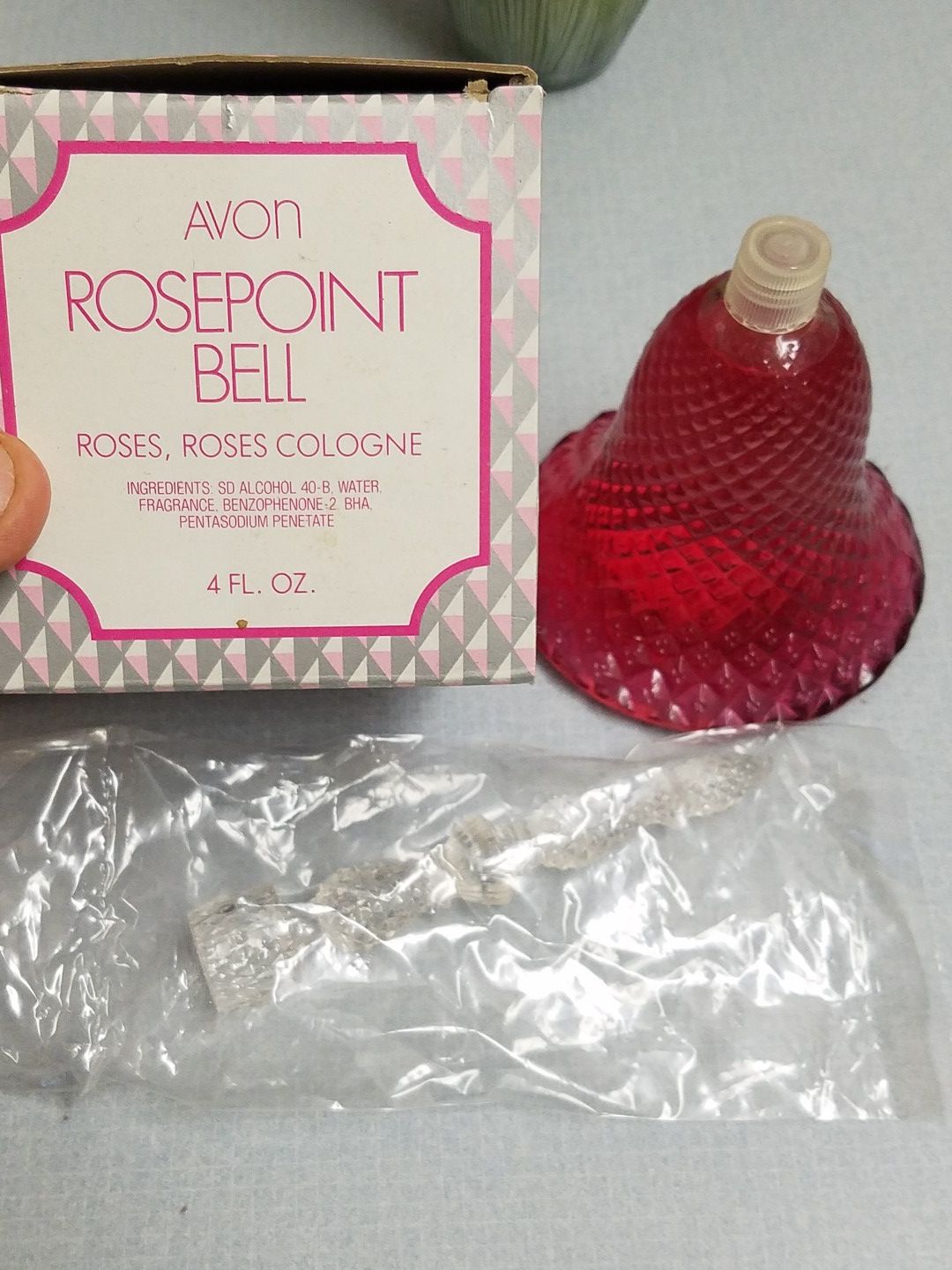 Vintage avon rosepoint bell