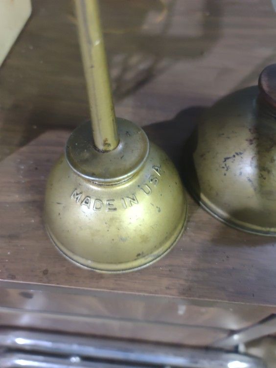 Vintage Eagle Thumb Pump Oil Cans