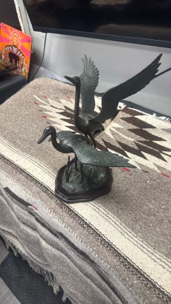 Flying Egret Crane Geese Bird Bronze Brass Metal Art Statue Sculpture 15” Pz Number 1 Off 200