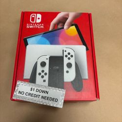 Nintendo Switch OLED Gaming Consoles New - Only $1 Today Pay The Rest Later! 