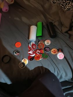 3 full tubes of Pogs & Slammers