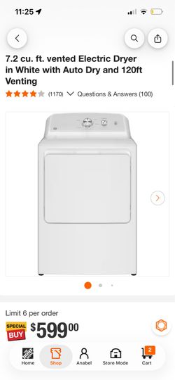 GE electric dryer