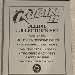1991 ROBIN 2 DELUXE COLLECTOR’S SET DC COMICS LIMITED EDITION NEW SEALED 