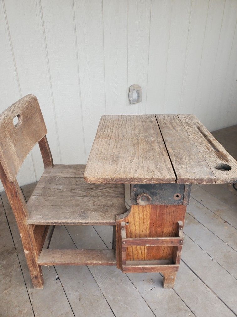 Antique School Desk