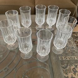 Gorgeous Crystal Pedstal Glasses