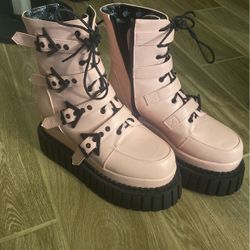 Lamoda Creeper Boots Pink 