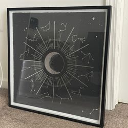 Framed Moon & Constellations Wall Art – $20 (HomeGoods)  