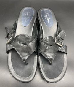 Cole Haan Sandals Shoes Air Darby Womens 8 Wedge Open Toe Buckle D23396
