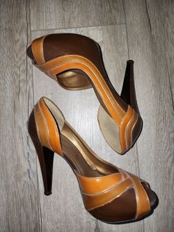 Aldo Orange/ Brown Heels