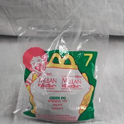 McDonalds Happy Meal Toy Disney's Mulan #7 Chien Po Spinning Top 1998
