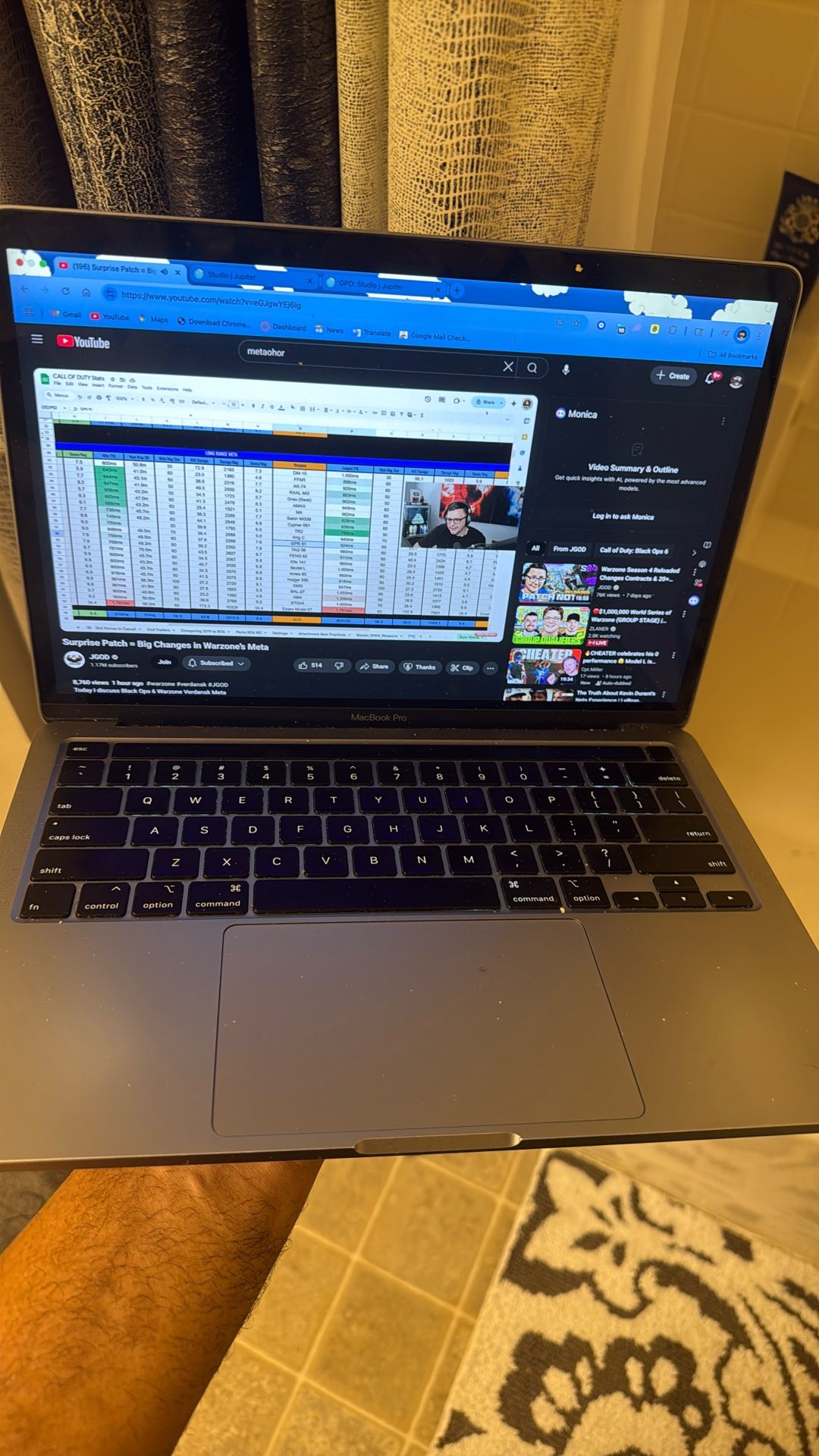2020 Mid Mac Book Bro 256gb Ssd