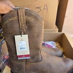Ariat Men's Heritage Roper Western Boot Distressed Brown Size 15