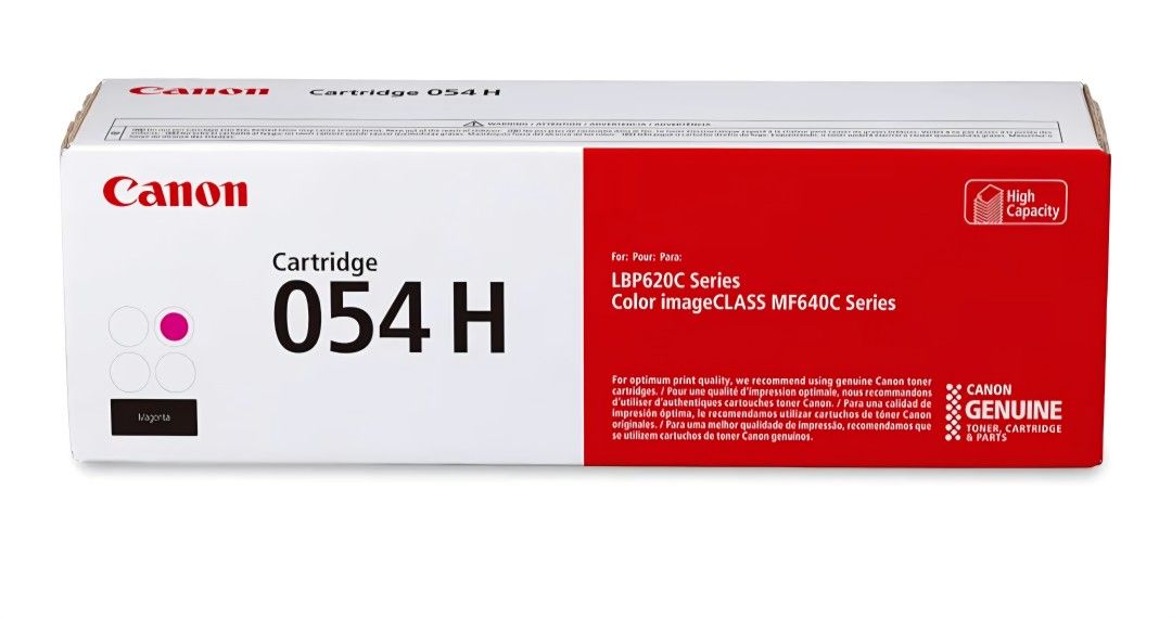 Canon Genuine 054 Magenta Toner Cartridge High Capacity Compatible with LBP622Cdw, LBP623Cdw, MF641Cdw, MF642Cdw, MF644Cdw