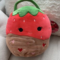 Squishmallows Strawberry Plush Bag