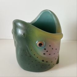 Rainbow Trout w/ Fly Lure Insulated Can Holder Koozie