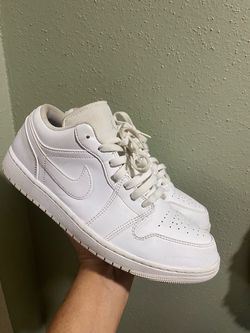 Air Jordan 1 Retro Low 'Triple White' 2022, Authentic, Size 12