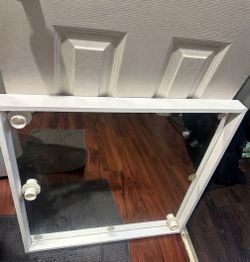 White Vanity Mirror